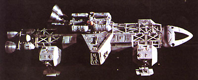 Eagle, lab module, and booster studio model