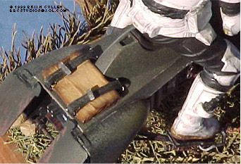 Close up of custom made bedroll