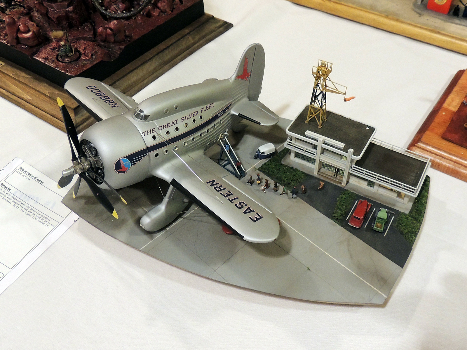 Steve Hilby's 'Giant Airliner' based on a really crappy 1/32 GeeBee racer also won a well-deserved Gold- (click to close)