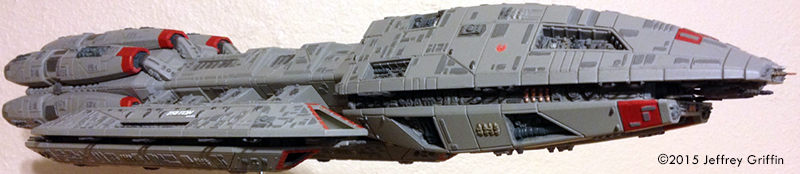 1/4105 Valkyrie Battlestar Galactica 3D Printed Model 1:4105 16 cm