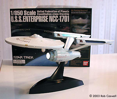 Bandai 916192 1/850 USS Enterprise NCC-1701 Build Review