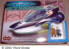 Star Trek Nemesis Scorpion Fighter Snap Together Model Kit w/ Bonus Picard and Data Figures by Polar Lights 