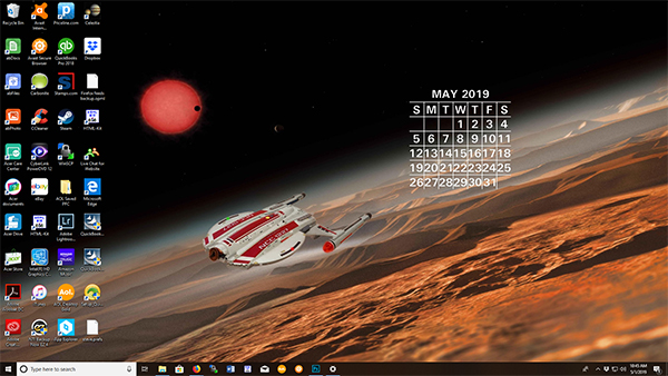 May 2019 screenshot