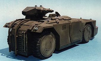 Rear view, turret raised.